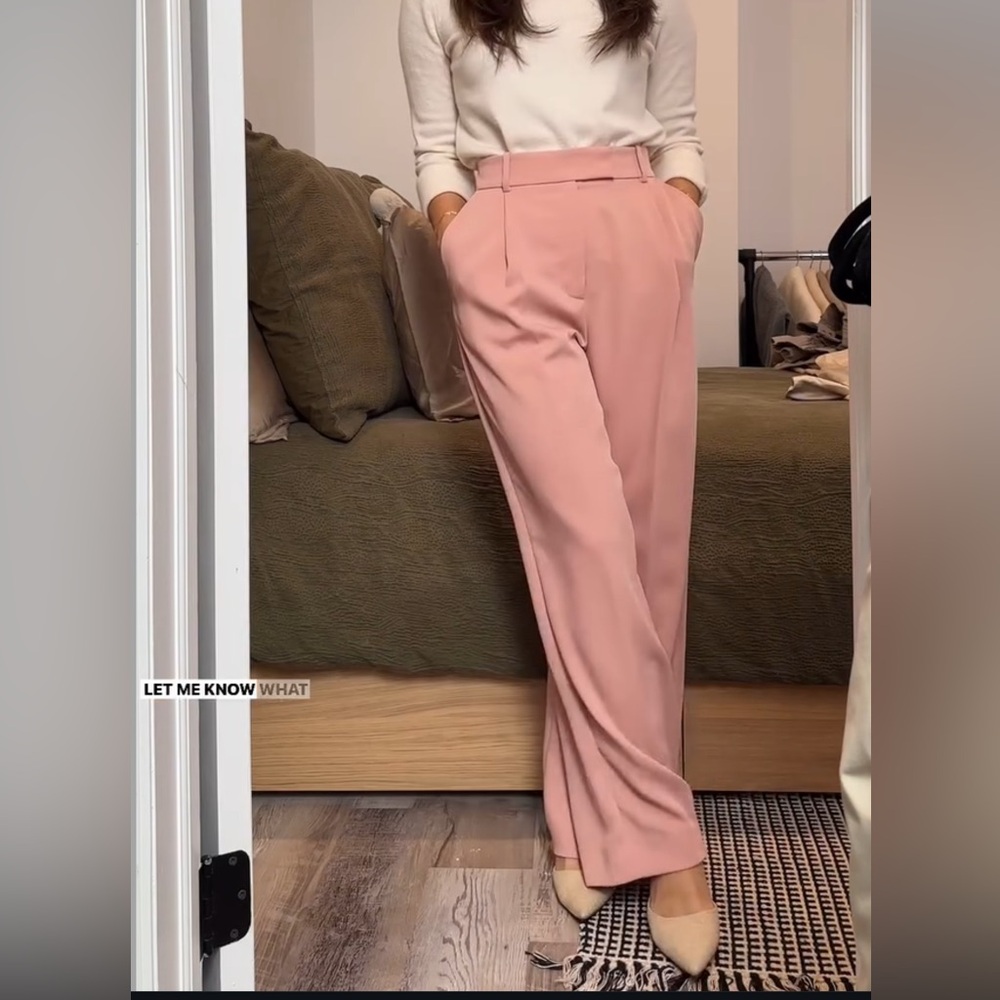 Mango Pink Trousers